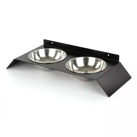 Matskål Hanah Home Pet018 Svart Metall 50x6x20 cm - Mat- och dryckeskärl - 8682870777163 - 1