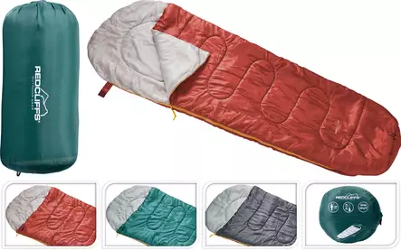 Mumiesovsäck i polyester 220 x 80 x 50 cm - Sovsäckar - 8721037868013 - 1
