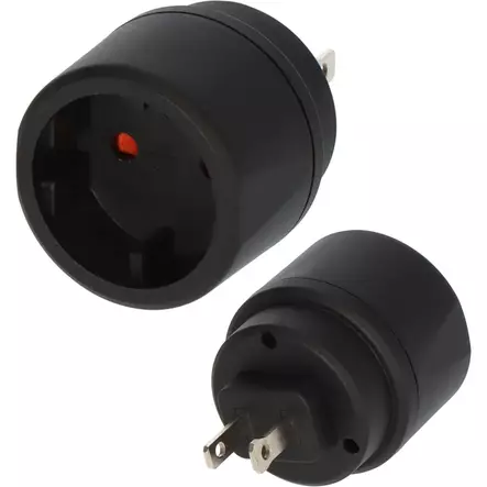Resekontaktadapter för: USA, Japan-uttag och Eurokontakt - Reseadaptrar - 4007123644773 - 1