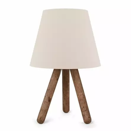 Bordslampa Opviq AYD 1970 Vit Valnöt Bok PVC 22 x 33 cm - Golv- och bordslampor - 8682870016453 - 1