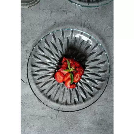 Serveringsfat, transparent, 30 cm, tålig, tål maskindisk - Serveringsfat - 8684282975793 - 1