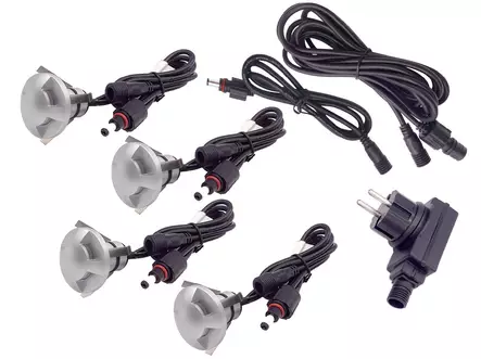 Terassi- ja porrasvalosarja 1W 4 kpl - Utomhusbelysning - 6418536009383 - 2