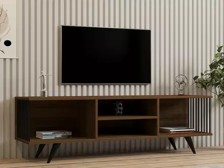 TV-bänk Hanah Home Josef Valnöt Spånskiva 160x48,6x40 cm - TV-bänkar - 8683743679003 - 2