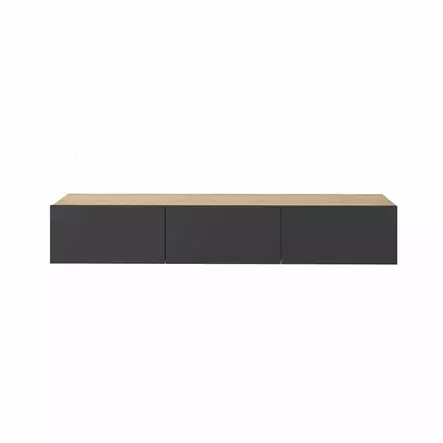 TV-bänk Hanah Home Francy 180 Safir Ek Antracit Spånskiva 180x30x30 cm - TV-bänkar - 8684283503193 - 1