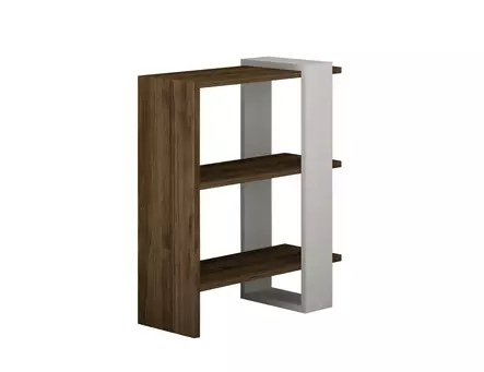 TV-bänk Hanah Home Gaye Valnöt Vit Spånskiva 120x36,8x25 cm - Möbler - 8683743975143 - 1