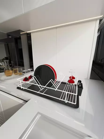 Diskställ Hermia Vit Metall 47x31 cm - Dagliga köksartiklar - 8683742004653 - 2