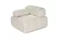 Fåtölj Atelier del Sofa Doblo L1 Cream Polyester 100x100x80 cm - Soffor - 8684282307693 - 2