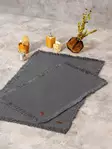 Badrumsmatta Set Mijölnir Antracit 100% Bomull 75x125 cm & 60x90 cm - Badrumsmattor och våtrumsmattor - 8683742576853 - 2