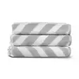 Tvätthandduk Mijölnir Ljusgrå Chevron Yarn Dyed 100% Bomull 33x33 cm - Handdukar - 8683342188753 - 2