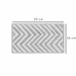 Tvätthandduk Mijölnir Ljusgrå Chevron Yarn Dyed 100% Bomull 33x33 cm - Handdukar - 8683342188753 - 3