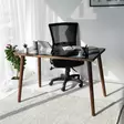 Skrivbord Hanah Home Cozy Valnöt Massivt Trä Härdat Glas 110x73x60 cm - Skrivbord - 8682870558793 - 2