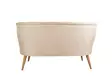 2-sits soffa Atelier del Sofa Richland Cream Polyester 140x71x80 cm - Soffor - 8681875763393 - 2