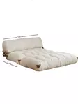2-sits bäddsoffa Atelier del Sofa Fold Teddy 2 Cream Polyester 120x75x79 cm - Bäddsoffor - 8684282400233 - 7