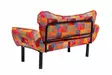 2-sits bäddsoffa Atelier del Sofa Chatto Patchwork Multicolor Patchwork Digital Fabric 150x70x75 cm - Bäddsoffor - 8683342977883 - 8