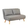 2-sits bäddsoffa Atelier del Sofa Folde Ljusgrå Polyester 120x80x79 cm - Bäddsoffor - 8683743716593 - 1