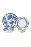 Matsservis Hermia Blå Vit Keramik 24 Delar - Serveringsfat - 8684282992073 - 1