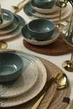 Matsservis Hermia Grön Keramik 24 Delar - Serveringsfat - 8684282992103 - 4