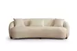 3-sits soffa Atelier del Sofa Napoli Cream Bouclé Polyester 230x94x75 cm - Soffor - 8683342961813 - 4