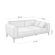 3-sits bäddsoffa Atelier del Sofa Liones Antracit Polyester 223x94x82 cm - Bäddsoffor - 8683342812153 - 12
