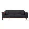 3-sits bäddsoffa Atelier del Sofa Liones Antracit Polyester 223x94x82 cm - Bäddsoffor - 8683342812153 - 1