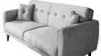 3-sits bäddsoffa Atelier del Sofa Aria Grå Linne 205x80x85 cm - Bäddsoffor - 8681875323863 - 5