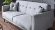3-sits bäddsoffa Atelier del Sofa Aria Grå Linne 205x80x85 cm - Bäddsoffor - 8681875323863 - 3