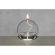 3D LED Lasipallo öljylamppu 12 cm Finnlumor - Paristokäyttöinen lasinen tunnelmavalaisin elävällä liekkiefektillä - Ljussmycken och ljusfigurer - 6410416499833 - 1
