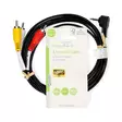 Audio Video-kabel | 3.5 mm Hane | 3x RCA Hane | Nickelplaterad | 2.00 m | Rund | PVC | Svart - Nedis produkter - 5412810426553 - 66