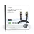 Aktiva optiska High Speed HDMI kabel med Ethernet | HDMI Kontakt | HDMI Kontakt | 4K@60Hz | 18 Gbps | 30.0 m | Rund | PVC | Svart | Presentbox - HDMI-kablar - 5412810318193 - 66