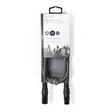 Balanserad ljudkabel | XLR 3-stifts hane | XLR 3-stifts hona | Nickelplaterad | 1.50 m | Rund | PVC | Mörkgrå | Kartonghylsa - Ljudkablar - 5412810295623 - 66