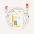 CAT6 Nätverkskabel | RJ45 hane | RJ45 hane | U/UTP | 2.00 m | Rund | PVC | Vit | Label - Dator och nätverk - 5412810423033 - 66