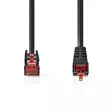 CAT6 Nätverkskabel | RJ45 hane | RJ45 hane | SF/UTP | 1.00 m | Rund | LSZH | Svart | Kuvert - Dator och nätverk - 5412810278763 - 10