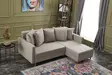Hörnbäddsoffa Atelier del Sofa Aydam Cream Polyester 215x150x80 cm - Soffor - 8683342169363 - 2