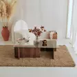 Soffbord Hanah Home Escape Valnöt Härdat Glas Spånskiva 105x30x65 cm - Soffbord - 8683342746823 - 5
