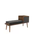 Hallmöbel Hanah Home Fiume Valnöt Antracit Spånskiva 120x40x45 cm - Hallskåp - 8681875377323 - 3