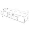TV-bänk Hanah Home Fr7 Aa Furu Antracit Spånskiva 180x44,6x44,5 cm - TV-bänkar - 8683342403993 - 7
