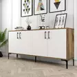 Konsolbord Hanah Home Kiev Valnöt Vit Spånskiva 180x78x35 cm - Byråer och skåp - 8683342460903 - 3