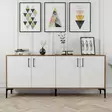 Konsolbord Hanah Home Kiev Valnöt Vit Spånskiva 180x78x35 cm - Byråer och skåp - 8683342460903 - 1
