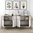 Konsolbord Hanah Home Kiev Valnöt Vit Spånskiva 180x78x35 cm - Byråer och skåp - 8683342460903 - 2