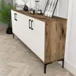 Konsolbord Hanah Home Kiev Valnöt Vit Spånskiva 180x78x35 cm - Byråer och skåp - 8683342460903 - 4