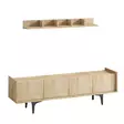 TV-bänk Hanah Home Cursa Safir Ek Spånskiva 150x57x40 cm - TV-bänkar - 8683342978873 - 4