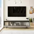TV-bänk Hanah Home LV1 RL Silver Svart Spånskiva 160x45,2x35,5 cm - TV-bänkar - 8683342161763 - 4