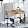 Sminkbord Hanah Home Linda Ek Spånskiva 100x45x75 cm - Toalettbord - 8682870655973 - 2