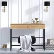 Sminkbord Hanah Home Linda Ek Spånskiva 100x45x75 cm - Toalettbord - 8682870655973 - 4