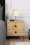 Sängbord Hanah Home Luna Furu Spånskiva 50x55x40 cm - Nattduksbord - 8683342427623 - 1