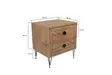 Sängbord Hanah Home Luna Furu Spånskiva 50x55x40 cm - Nattduksbord - 8683342427623 - 9