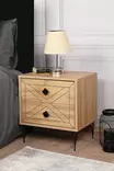 Sängbord Hanah Home Luna Furu Spånskiva 50x55x40 cm - Nattduksbord - 8683342427623 - 2