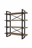 Bokhylla Hanah Home Makro Valnöt Spånskiva 106x120x33 cm - Bokhyllor - 8681875158663 - 3