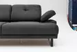 2-sits bäddsoffa Atelier del Sofa Mustang Antracit Polyester 199x99x83 cm - Bäddsoffor - 8683342766623 - 8