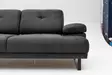 2-sits bäddsoffa Atelier del Sofa Mustang Antracit Polyester 199x99x83 cm - Bäddsoffor - 8683342766623 - 7